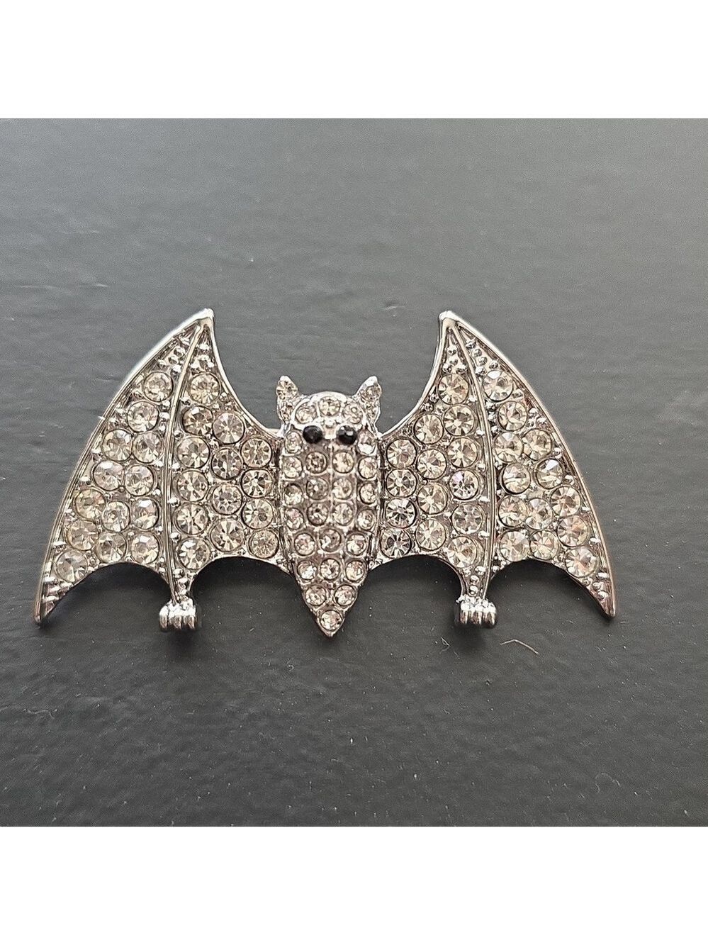 Rare Bat Brooch Covered In Simulated GEMS